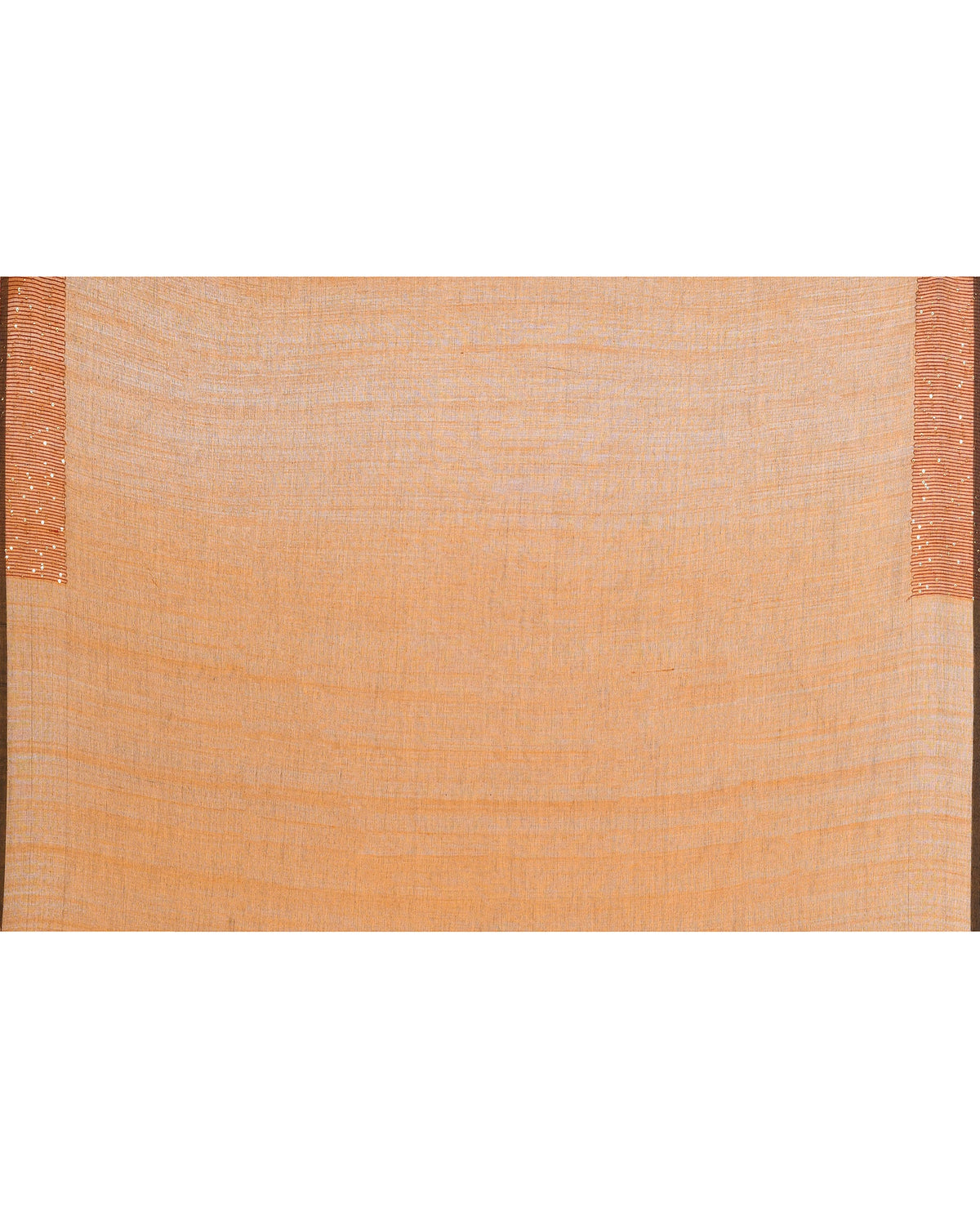 Piyari Fashion Women's Bronze Embellished Sequined Cotton Saree