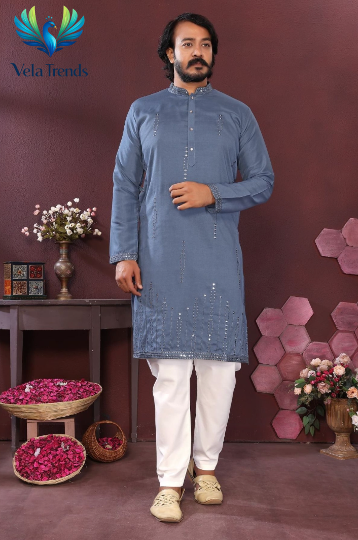 Premium Kurta Set with Full Sleeves in Rayon cotton Fabric - VMK001