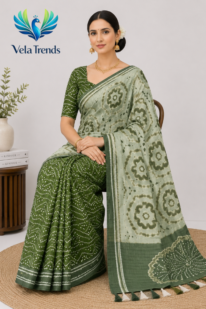 VSB0052 Cotton Saree + Stitched Blouse