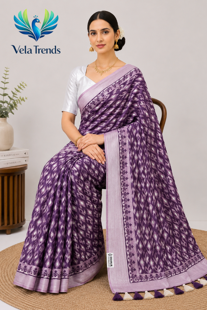 VSB0050 Cotton Saree + Stitched Blouse