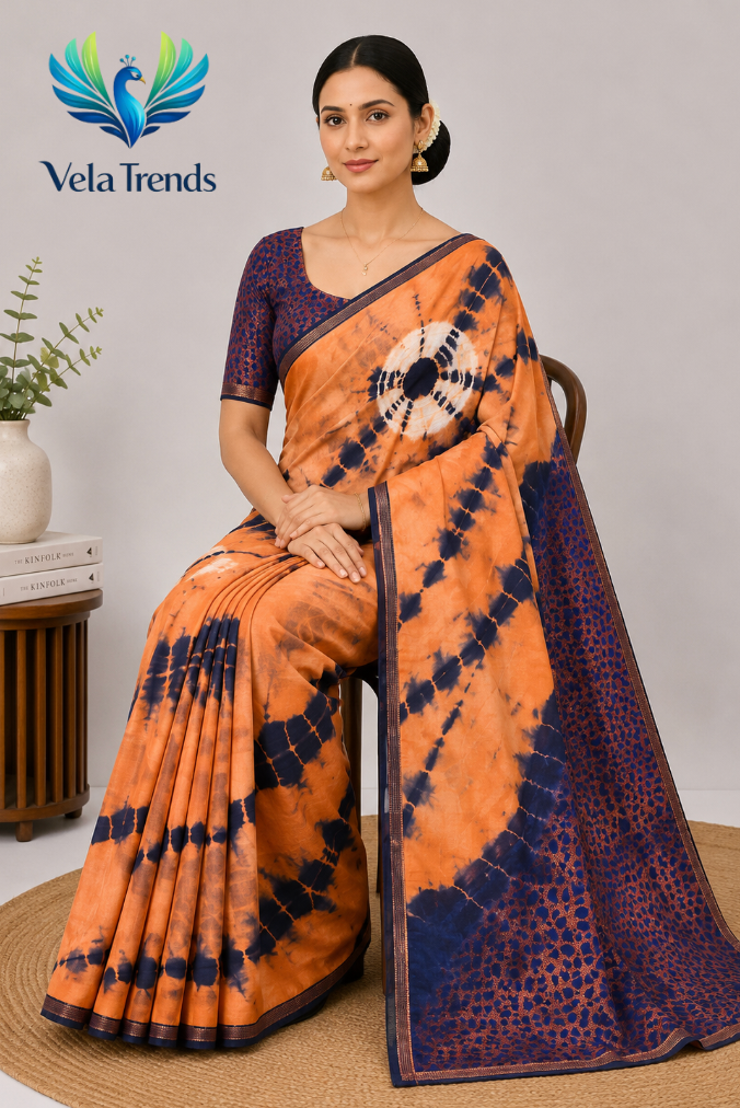 VSB0049 Cotton Saree + Stitched Blouse