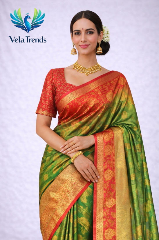 VSB0035 Vaira Oosi Saree + Stitched Blouse