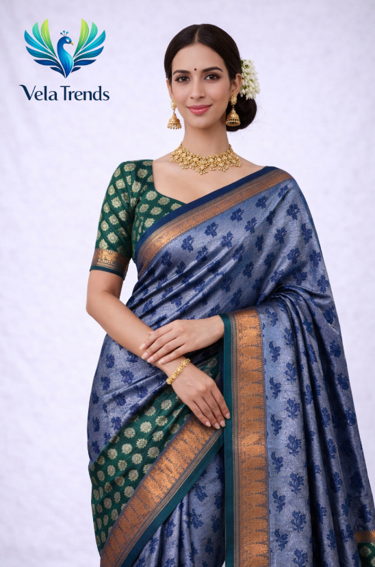 VSB0027 Tissue Saree + Stitched Blouse