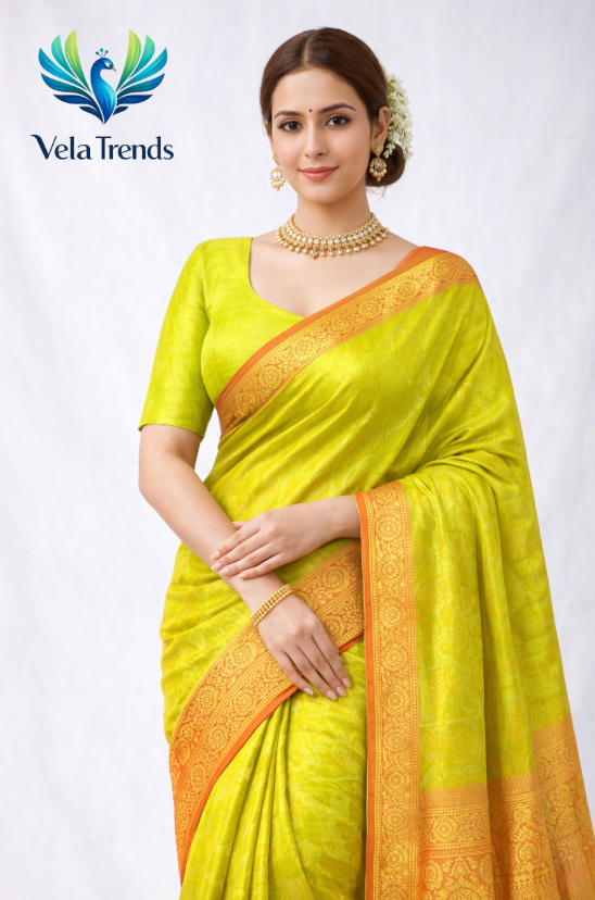 VSB0004 Elampillai Pattu Saree + Stitched Blouse