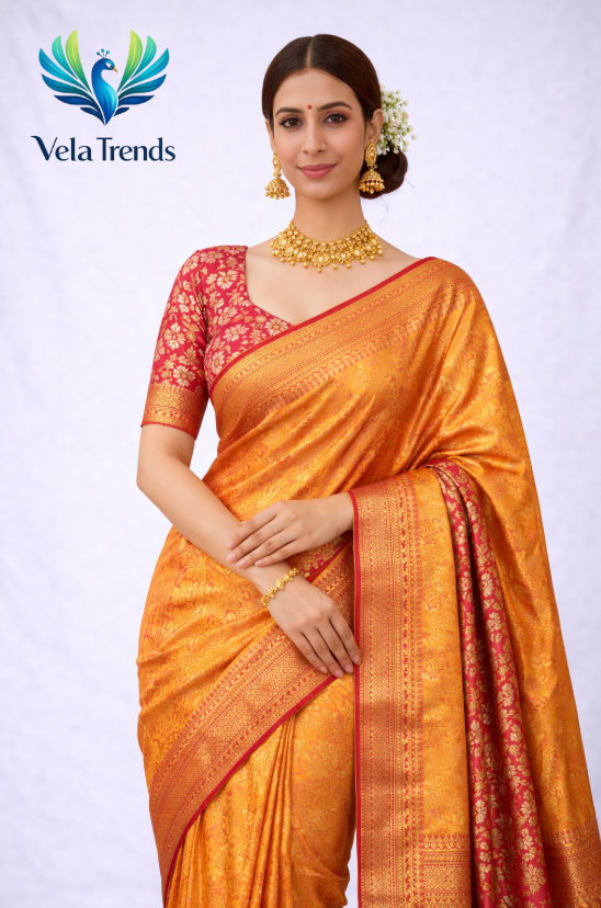 VSB0019 Tissue Saree + Stitched Blouse