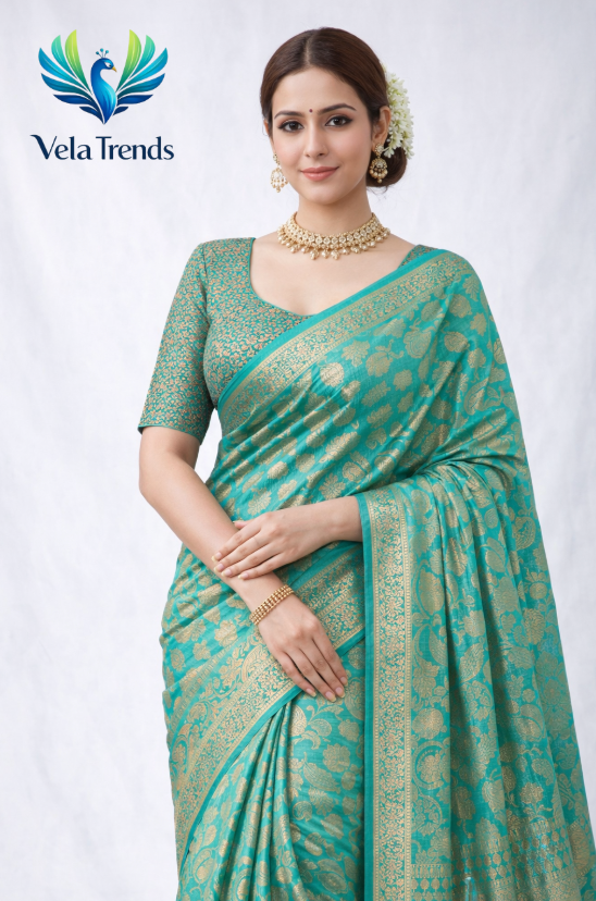VSB0003 Elampillai Pattu Saree + Stitched Blouse