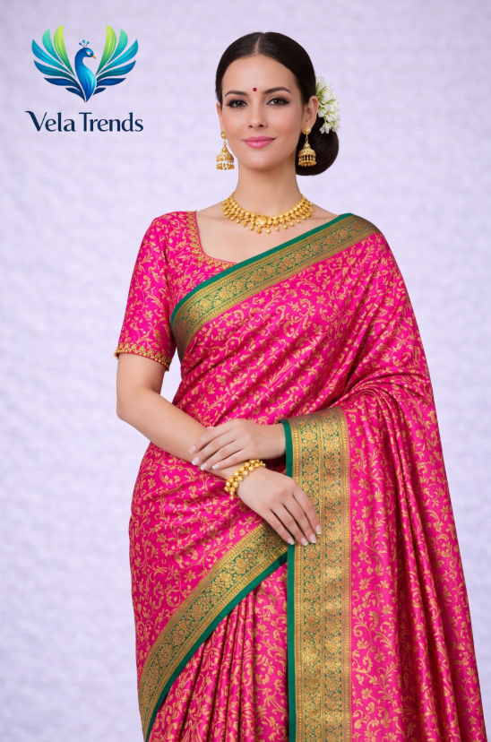 VSB0044 Vaira Oosi Saree + Stitched Blouse