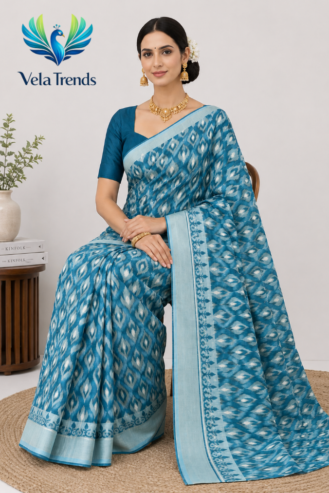 VSB0045 Cotton Saree + Stitched Blouse