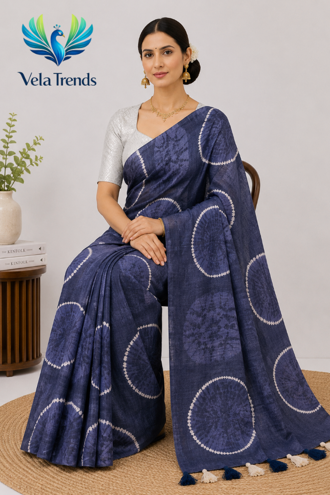 VSB0053 Cotton Saree + Stitched Blouse