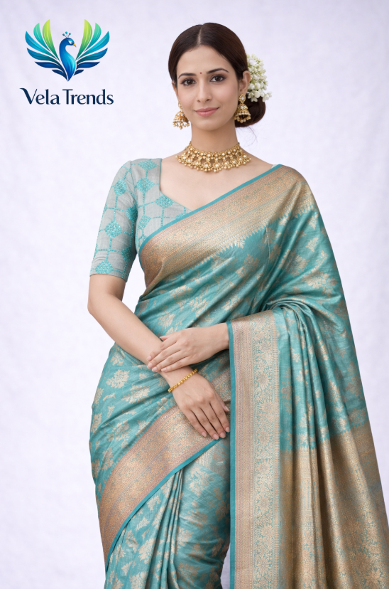 VSB0016 Tissue Saree + Stitched Blouse