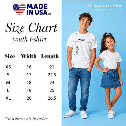 Kids USA Liberty Retro Coquette T-Shirt, Youth 1776 Patriotic 4th of July Tee
