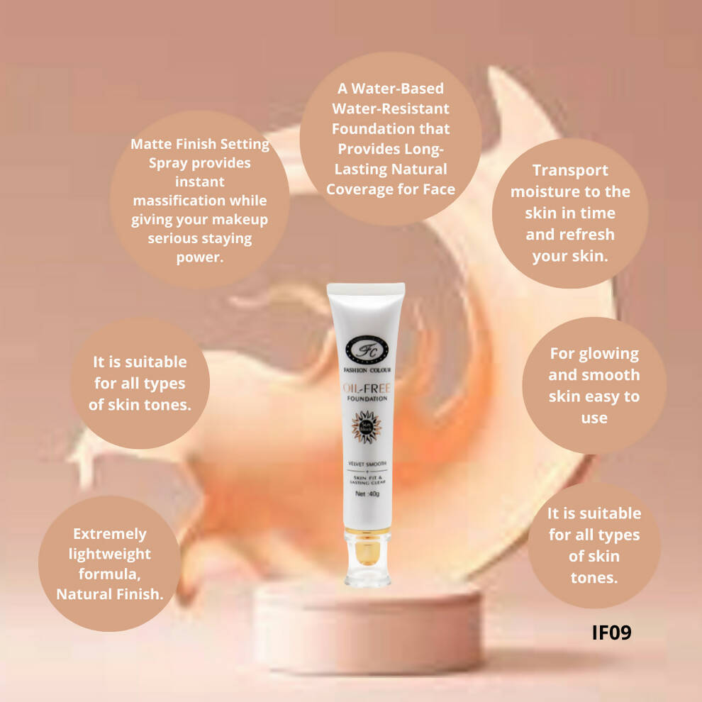 Fashion Colour Oil Free Sunscreen Foundation