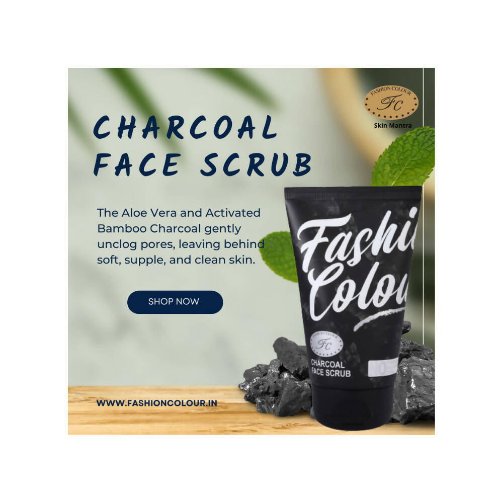 Fashion Colour Charcoal Face Scrub