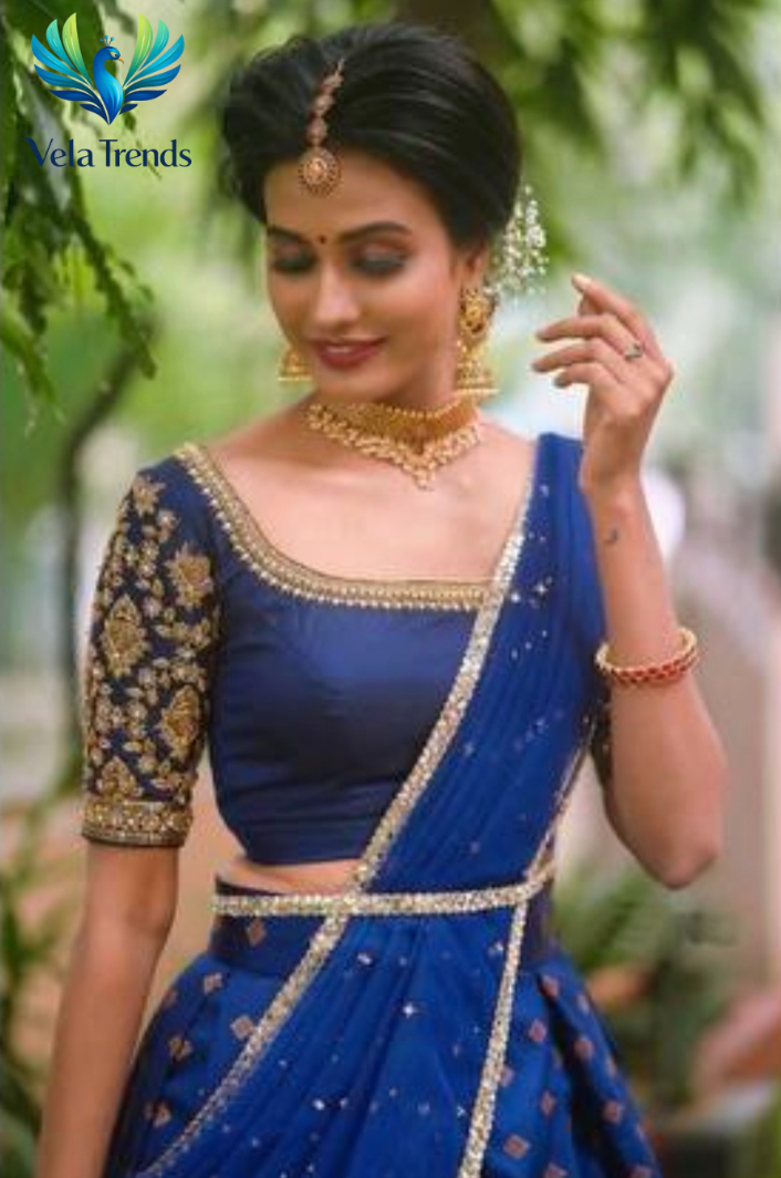 Kanjiveram Silk Zari Lehanga With Blouse Along With Banarashi Silk Duppta - VHL009