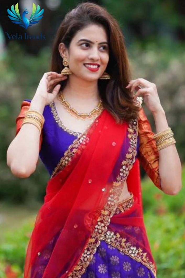 Kanjiveram Silk Zari Lehanga With Blouse Along With Banarashi Silk Duppta - VHL010