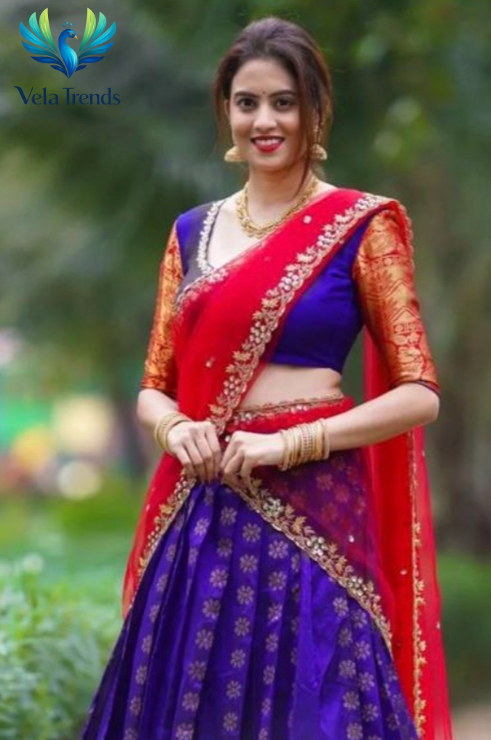 Kanjiveram Silk Zari Lehanga With Blouse Along With Banarashi Silk Duppta - VHL010