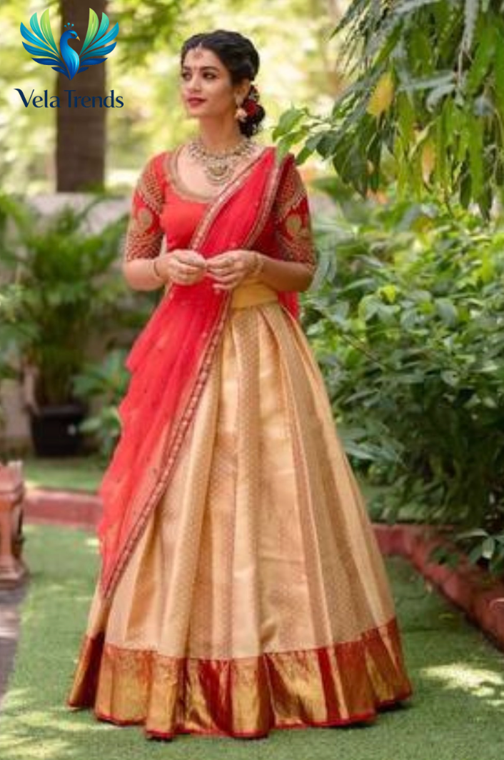 Kanjiveram Silk Zari Lehanga With Blouse Along With Banarashi Silk Duppta - VHL011