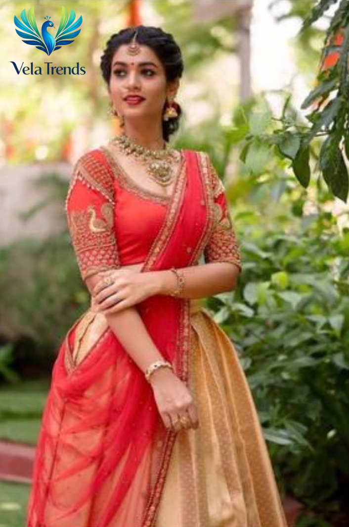 Kanjiveram Silk Zari Lehanga With Blouse Along With Banarashi Silk Duppta - VHL011