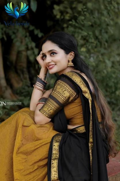 Kanjiveram Silk Zari Lehanga With Blouse Along With Banarashi Silk Duppta - VHL012