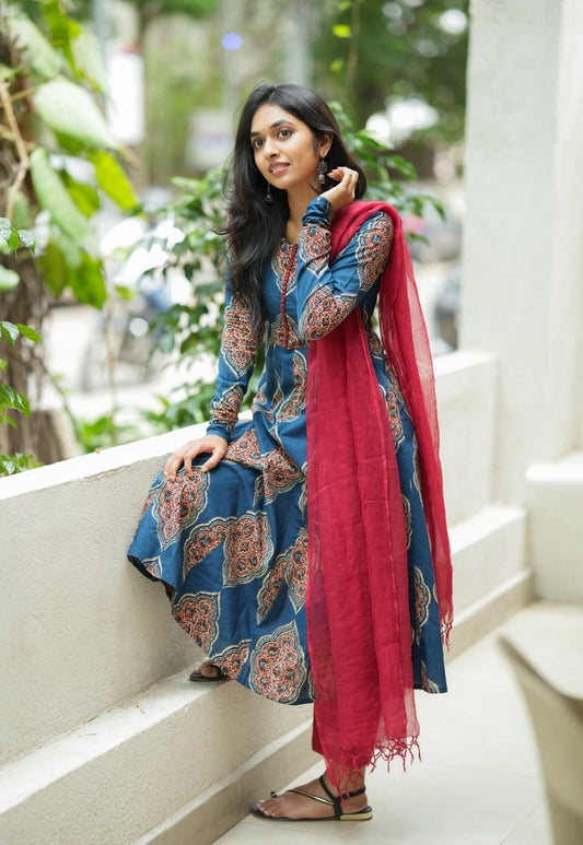 FABRICS DETAIL Chanderi Cottan 2 piece Set - VK0026