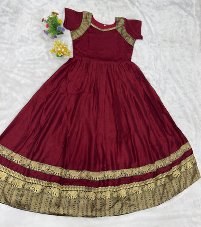GOWN FABRICHAVEY VICHITR SILK WITH JACQUARD SILK LESS -VK0025