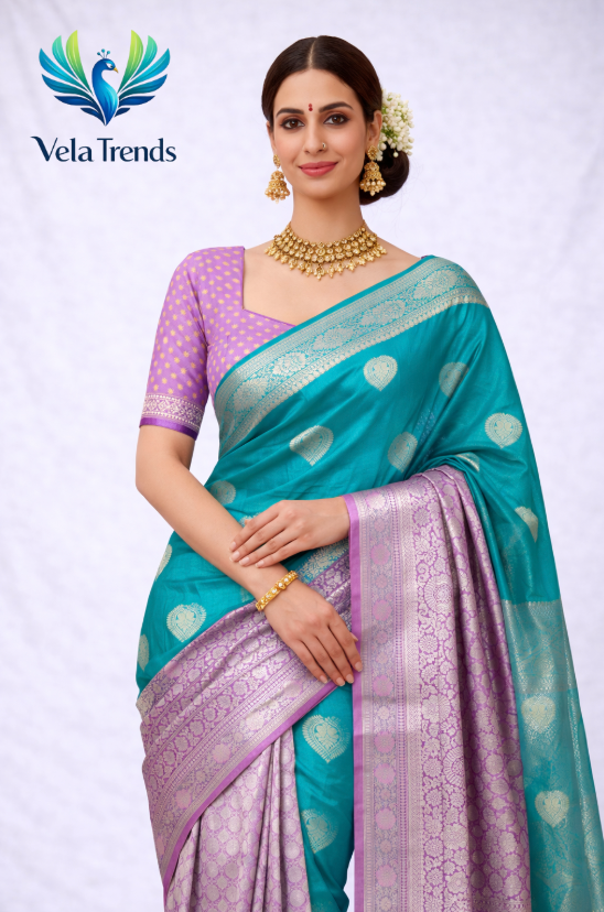 VSB0026 Luxury Soft Silk Saree + Stitched Blouse
