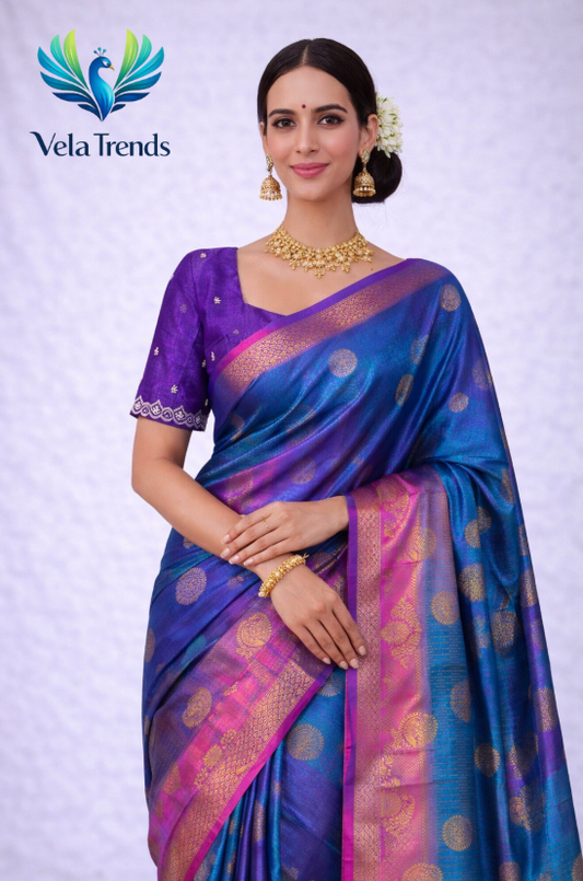 VSB0029 Vaira Oosi Saree + Stitched Blouse