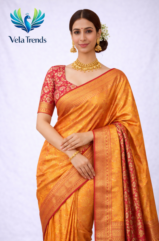 VSB0019 Tissue Saree + Stitched Blouse