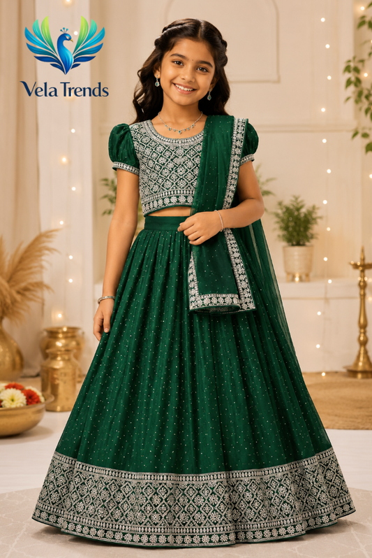 VHS0004 Half Saree with stitched Blouse