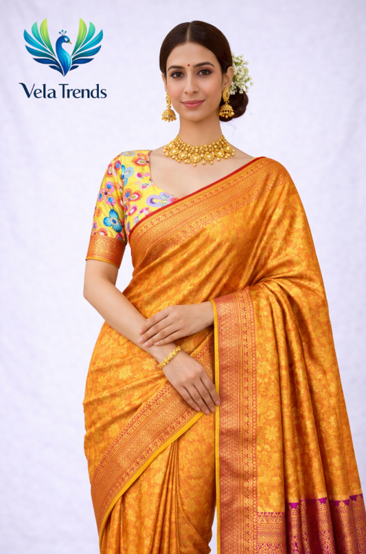 VSB0022 Tissue Saree + Stitched Blouse