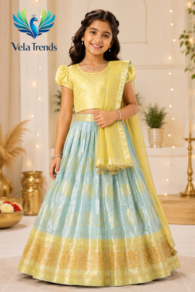 VHS0003 Half Saree with stitched Blouse