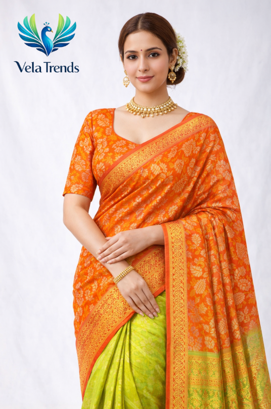 VSB0005 Luxury Soft Silk Saree + Stitched Blouse