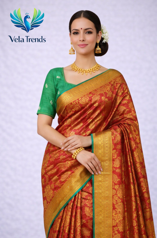 VSB0041 Vaira Oosi Saree + Stitched Blouse