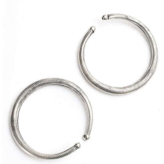 Mominos Fashion Kamal Johar Oxidised Silver Anklets